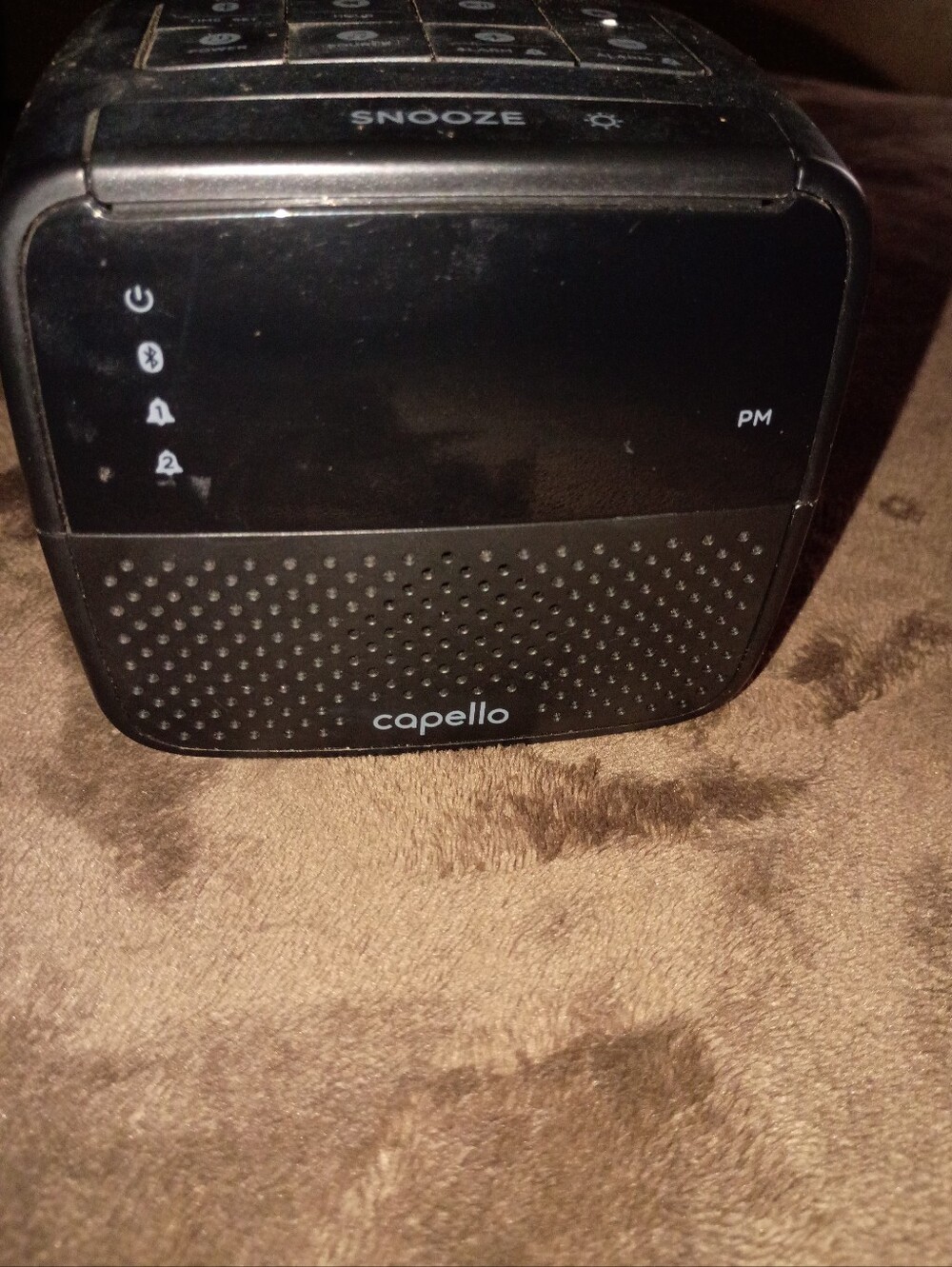 Capello Compact Bluetooth Alarm Clock Speaker - Black ! Good Condition